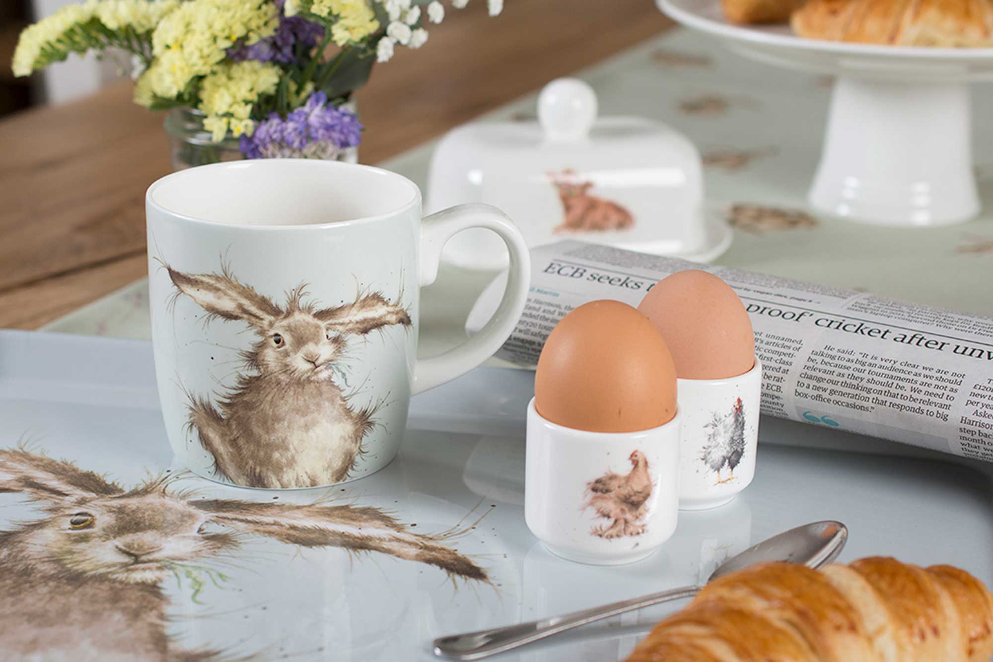 Hare Illustrated Wrendale Mug