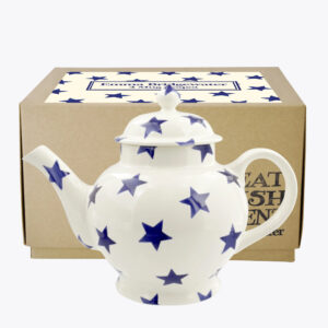 Emma Bridgewater Blue Star 4 Mug Teapot