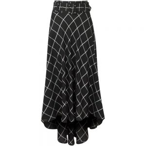 Check It Out Belted Skirt